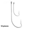 Alloy sea fishing hooks in multiple sizes for catching weever, snakehead and seahorse.