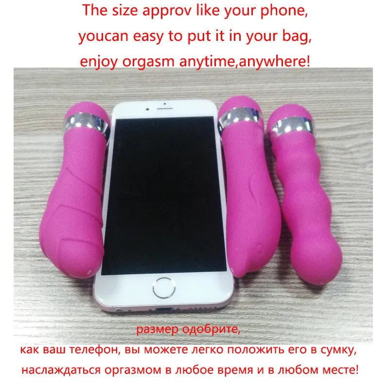 Mini realistic dildo sex toy for women with six different style options including vaginal and anal plugs
