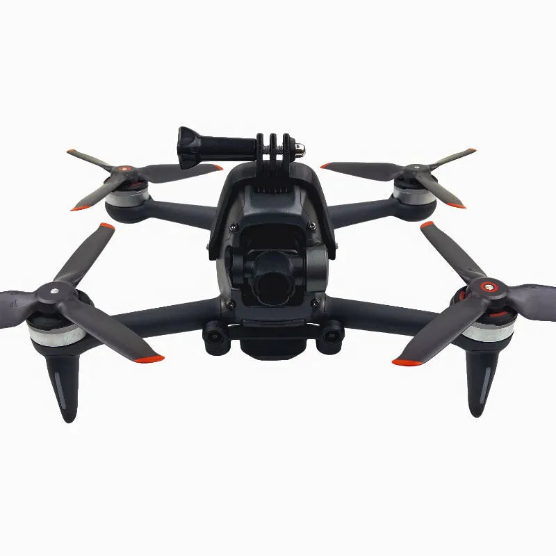 3D-printed hard plastic action camera expansion bracket with soft sponge layer for drone mounting
