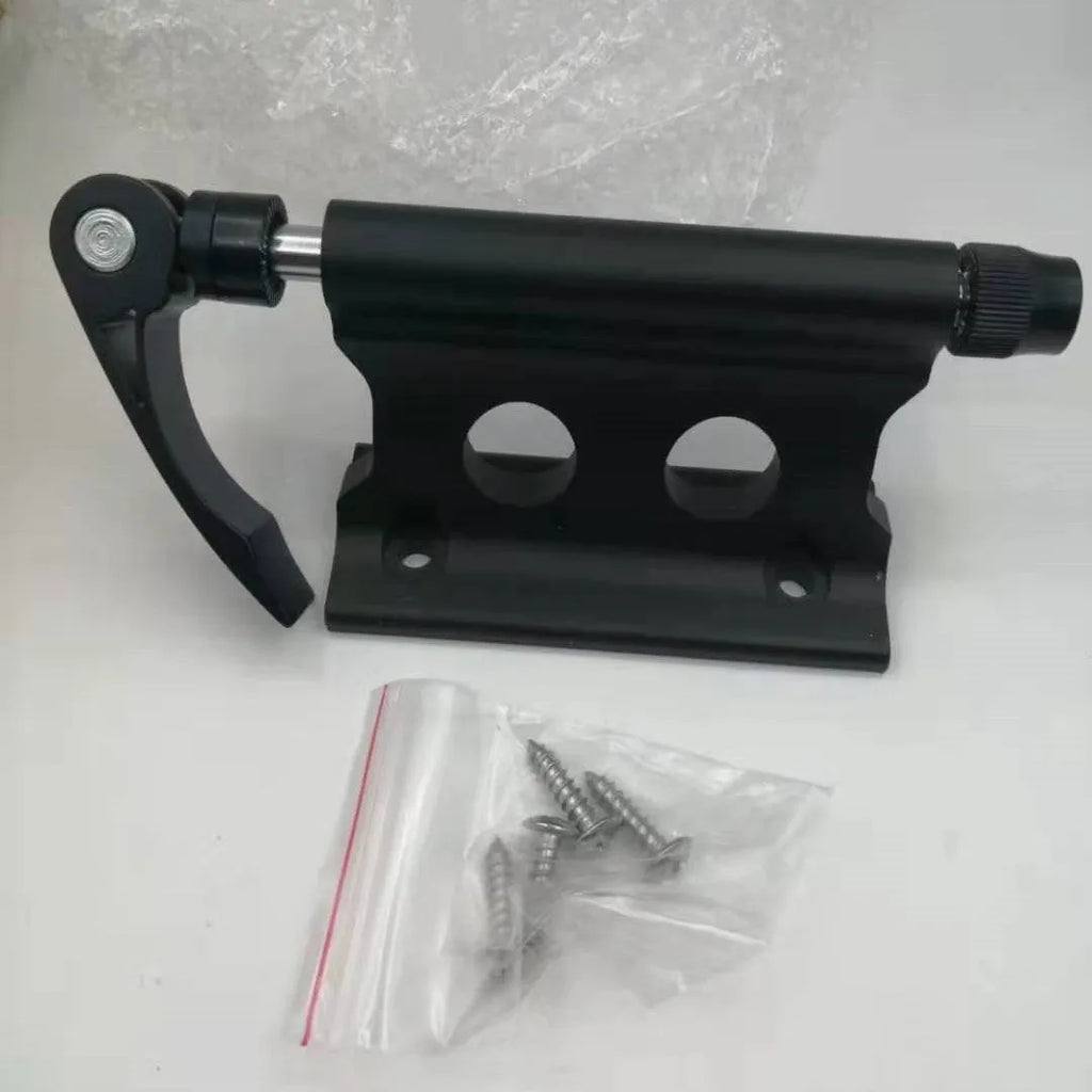 Silver metal bicycle front fork quick release fixing clip for SUV modification and accessory mounting
