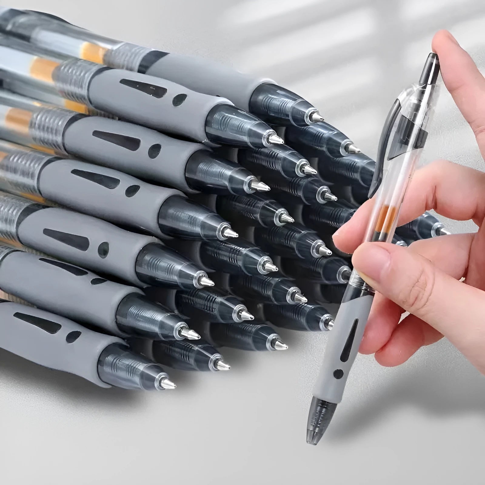 Fashion Personality gel pen with 0.5mm tip in black, blue or red colour options