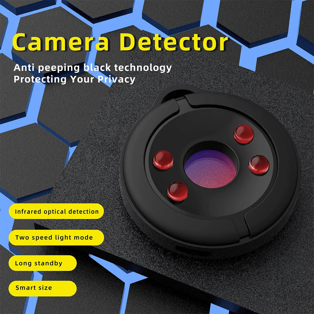 Compact S600 coloured hidden camera detector for infrared optical detection up to 5 metres.