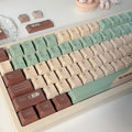 CAP Adaptive mechanical keyboard keycap set in Matcha Theme colour with ergonomic design.