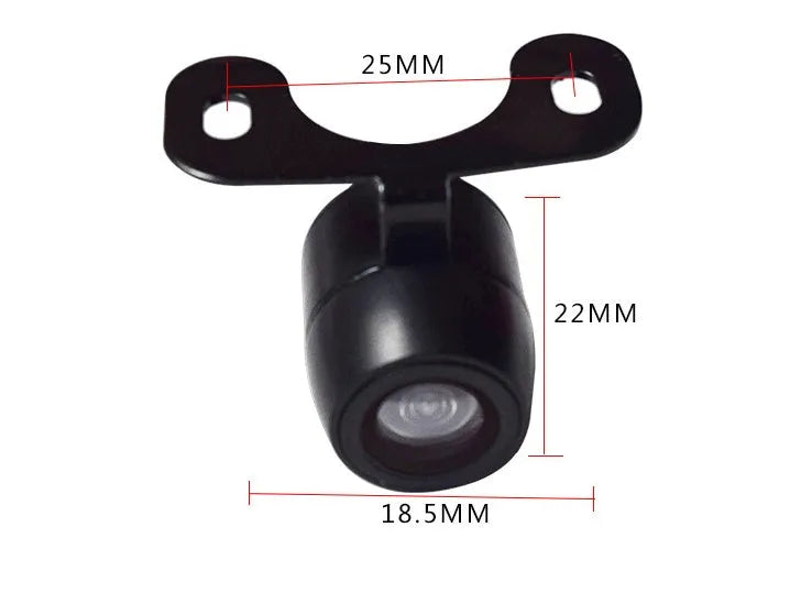 Small butterfly reversing camera in black with HD glass lens for car rear view