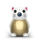 Gold Lucky Cat battery-powered wireless camera with 2MP HD sensor for indoor remote monitoring