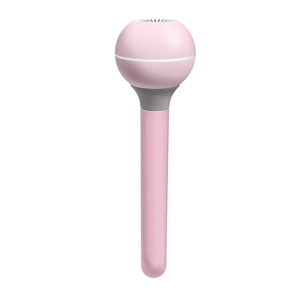 Magic wand ultrasonic humidifier in columnar shape with USB port and 1 litre water tank.