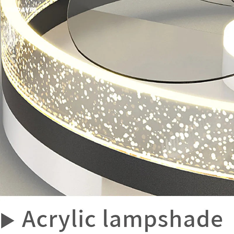 Nordic modern ceiling fan light fitting for a child's bedroom in one of seven available colours.