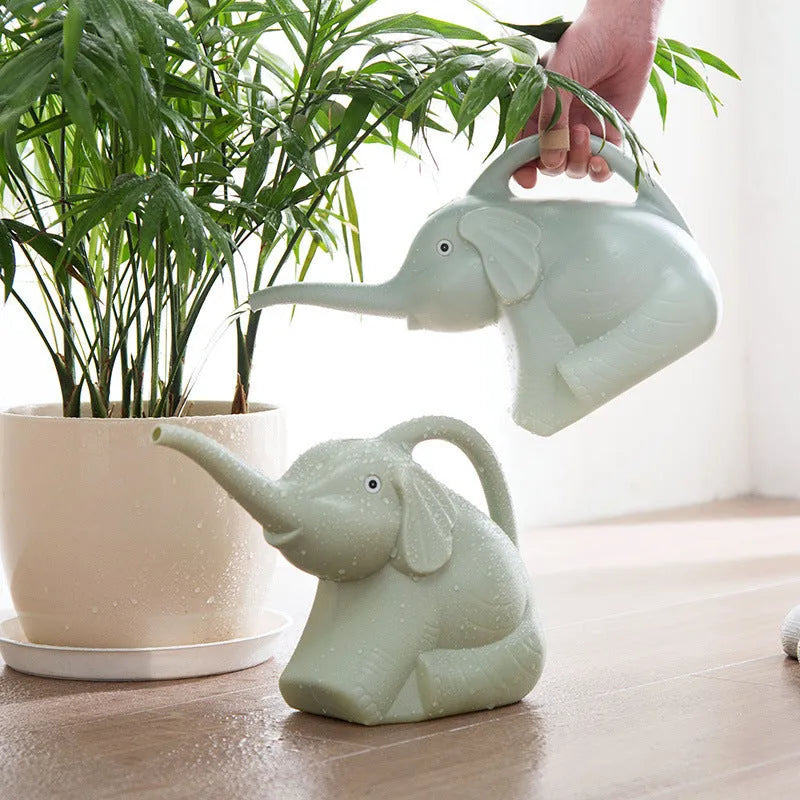 Baby elephant-shaped watering can with long nozzle in candy colour