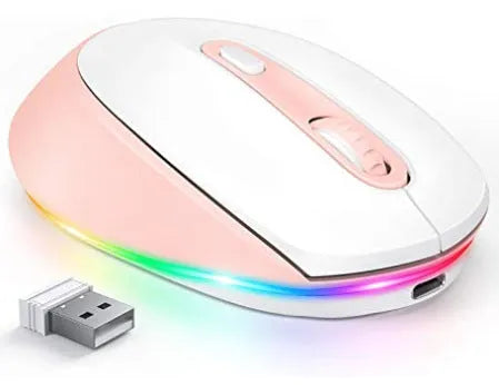 24g lightweight wireless mouse with ergonomic design in multiple colours including black, silver, and blue