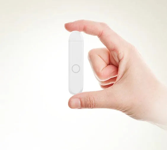 A1 Bluetooth audio receiver converter with 3.5mm plug in black, blue, orange, or white colour options