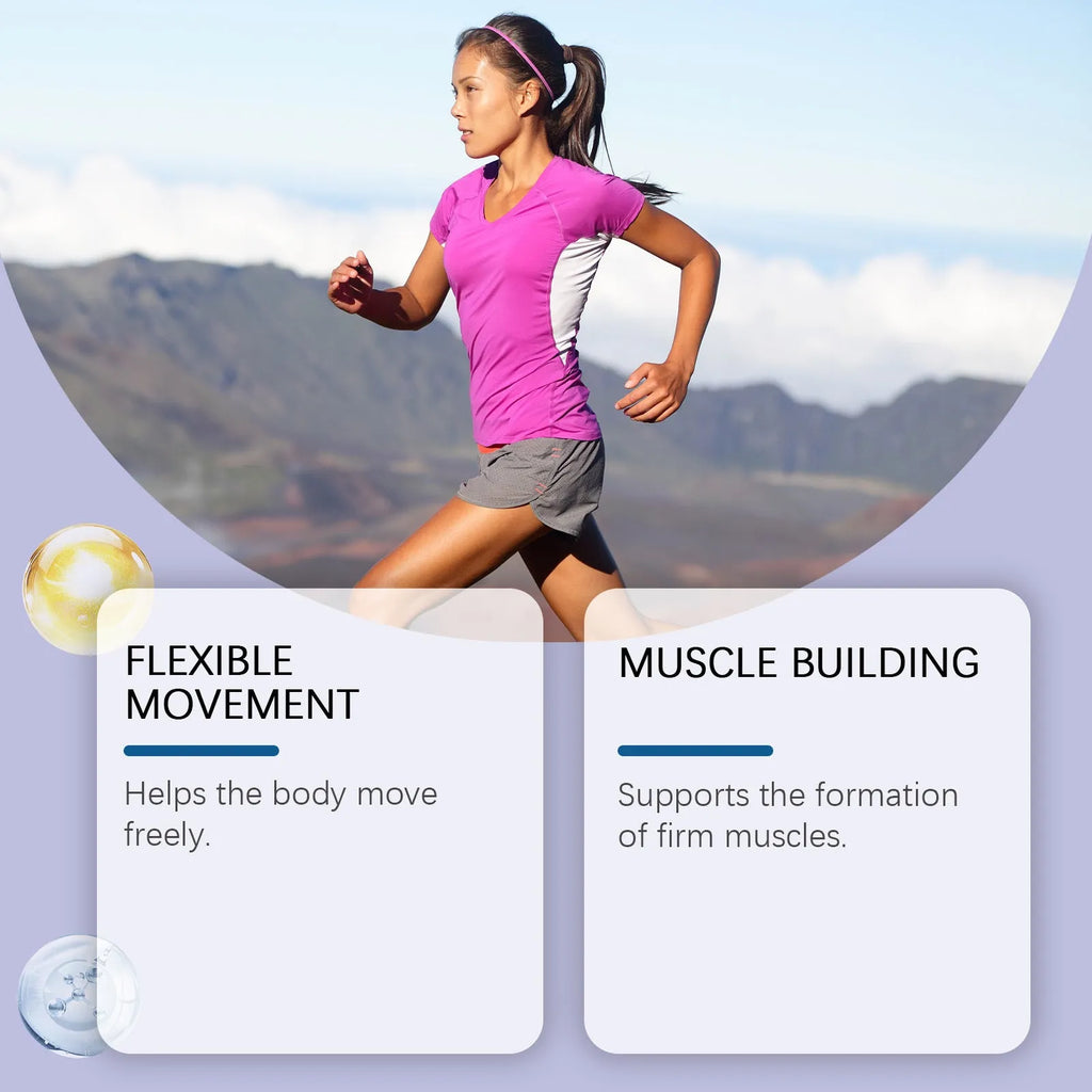 Collagen capsules with multivitamin vitamin C D3 K2 and calcium 60 capsules supplement