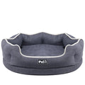 Removable pet bed mattress in grey cloth with tear resistant finish for cats and dogs