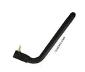 A black wideband mobile phone signal booster antenna with a magnetic base, measuring 13.6 cm long.
