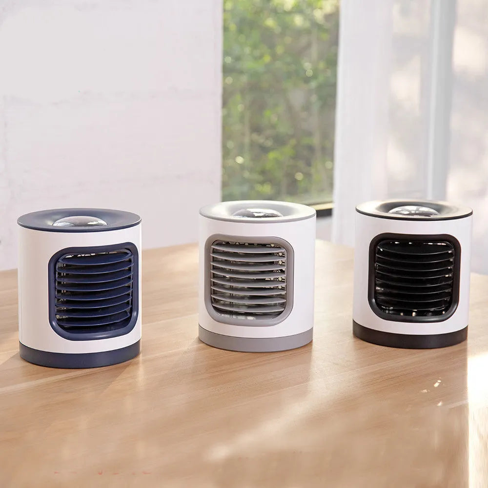 USB multi-function fan in black with shaking head and three speed settings