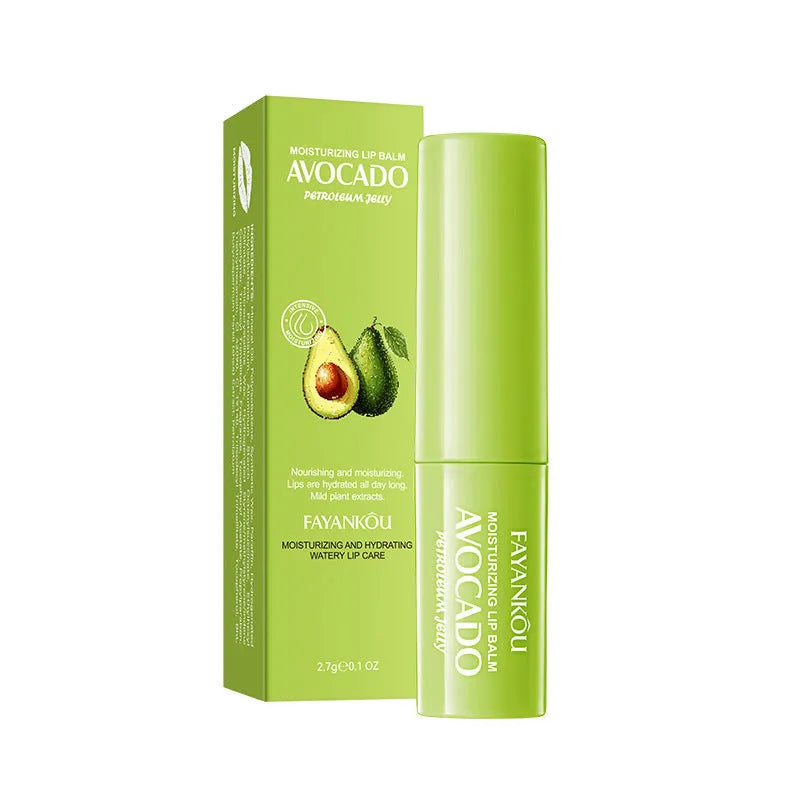 Anti-chapped moisturising lipstick stick in a twist-up tube with hyaluronic acid and vitamin E.