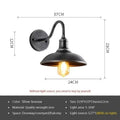 Retro style villa courtyard wall lamp in copper or silver finish with right angle or bevel mounting options.