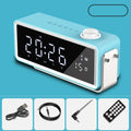 K5 smart alarm clock speaker in black with Bluetooth 5.0 dual speakers and clock display