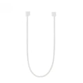 Silicone AirPods case with attached anti-lost rope and integrated shockproof earmuffs for earbud protection