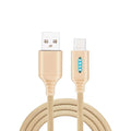 Fabric weave fast charging cable in various colours with USB connector