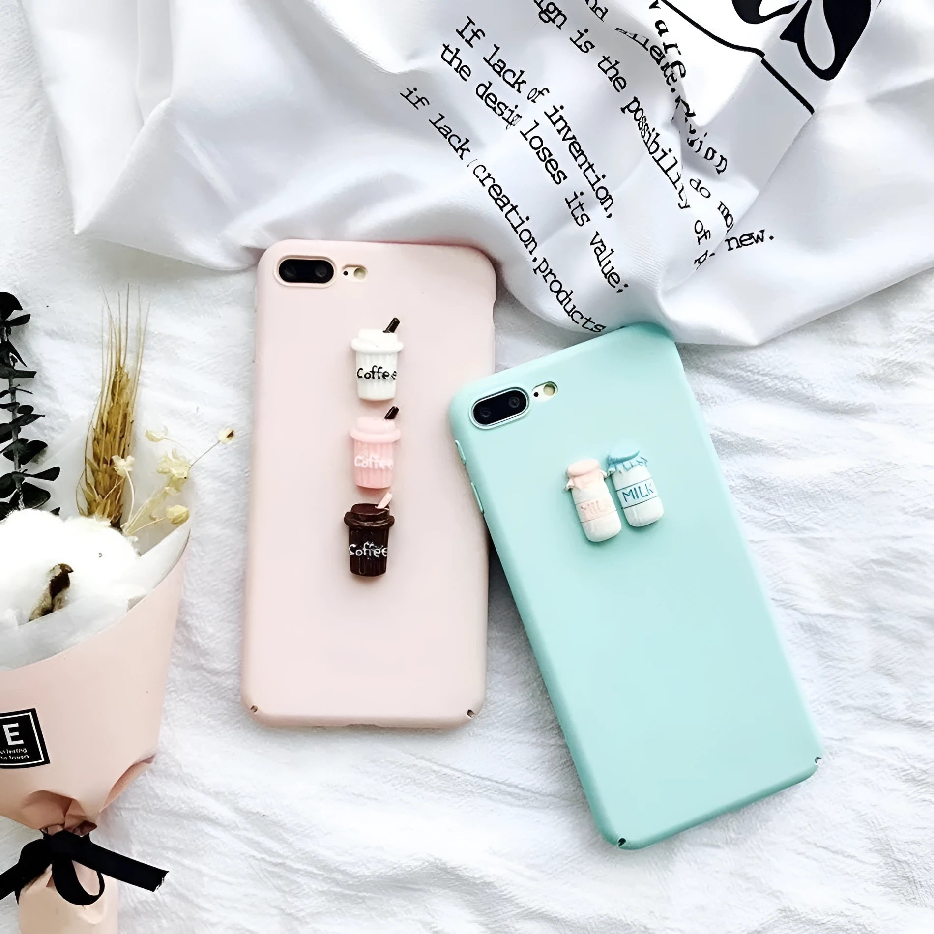 Soft silicone TPU iPhone case with 3D cartoon cat design for multiple iPhone models.