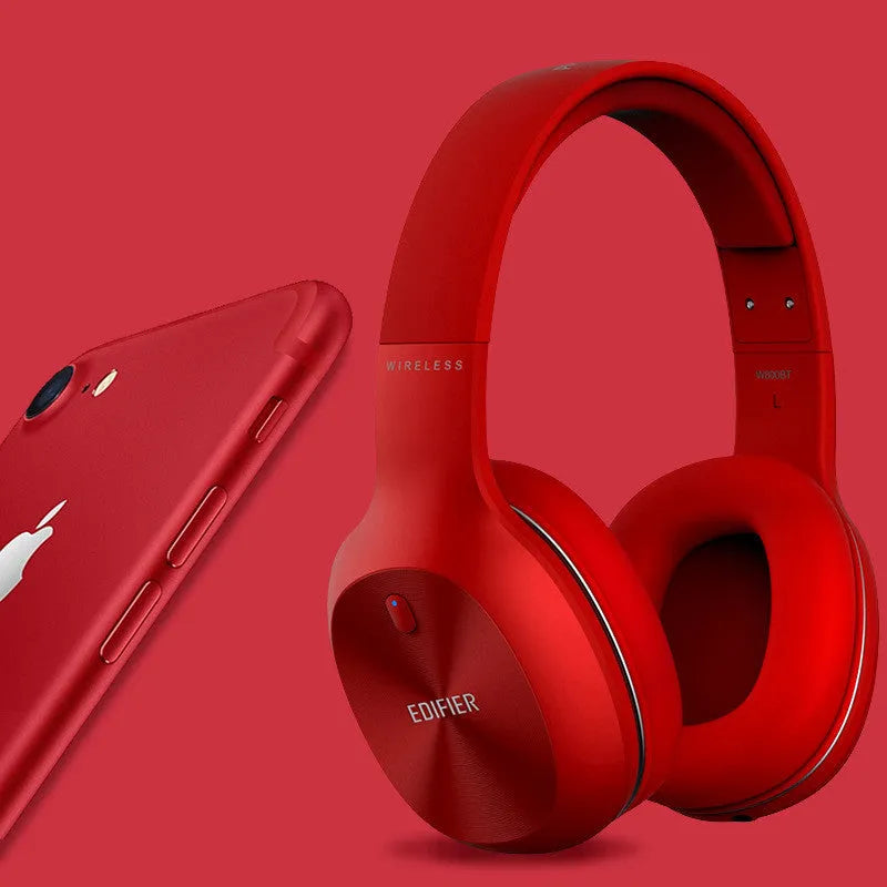 Black wireless sports headset with Bluetooth 5.0 showing on-ear design.