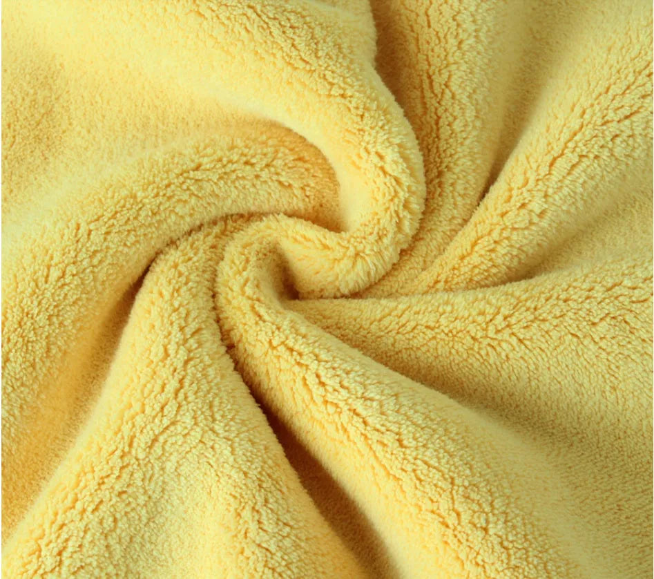 Blue pet bath towel made from 800g superfine absorbent fiber for fast drying dogs and cats