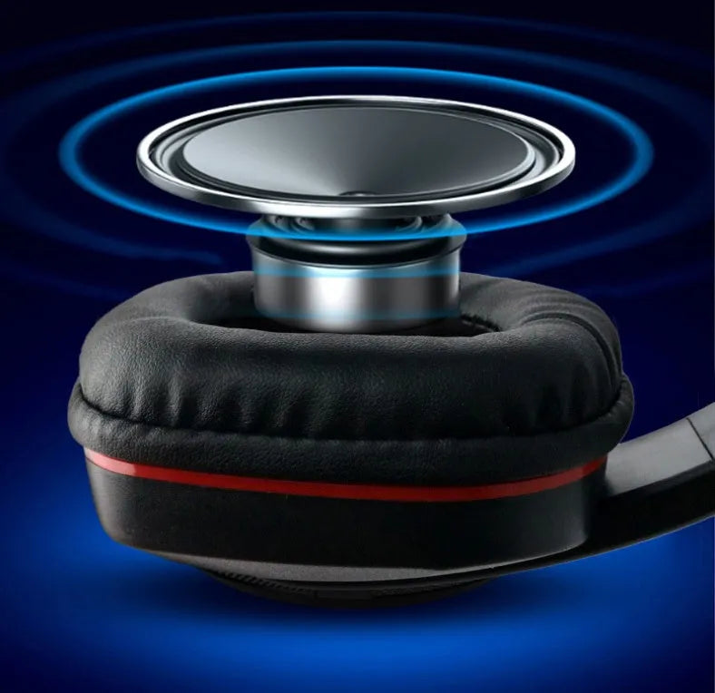 Black wired over-ear gaming headset with 40mm speakers and a 6.3mm straight plug on a 1.2m cable.
