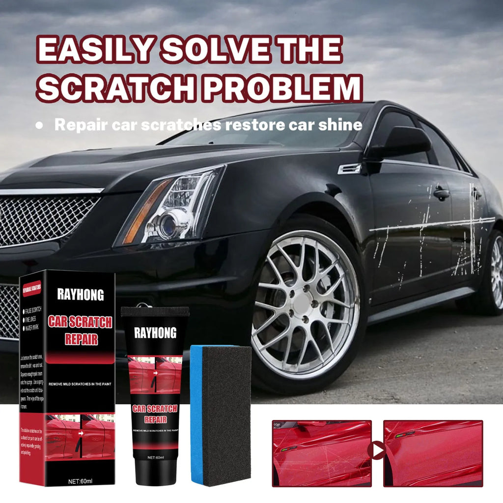 60ml tube of car scratch repair wax with applicator for automotive paint surfaces