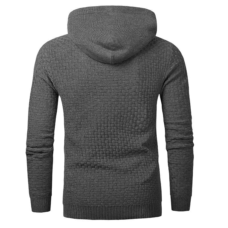 Men's cotton-polyester hoodie sweater in Asian sizing available in nine colours