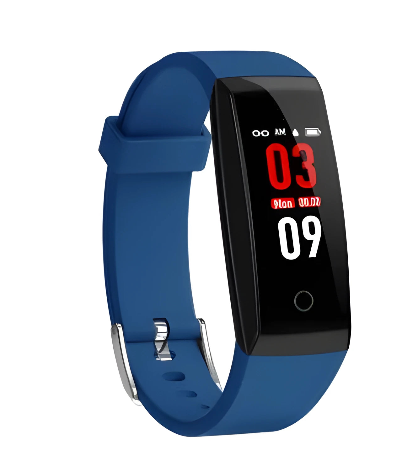 Colour screen smart bracelet with OLED display showing notifications on wrist
