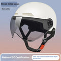 3C certified polypropylene motorcycle helmet for adults, shown in available colours like ice crystal grey and obsidian black.