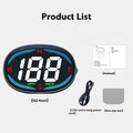 Black ABS car HUD head-up display with GPS compass speedometer on dashboard showing 320X480 resolution screen