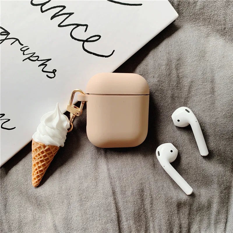 Silicone protector case for Apple AirPods 2 wireless headphones in assorted colours