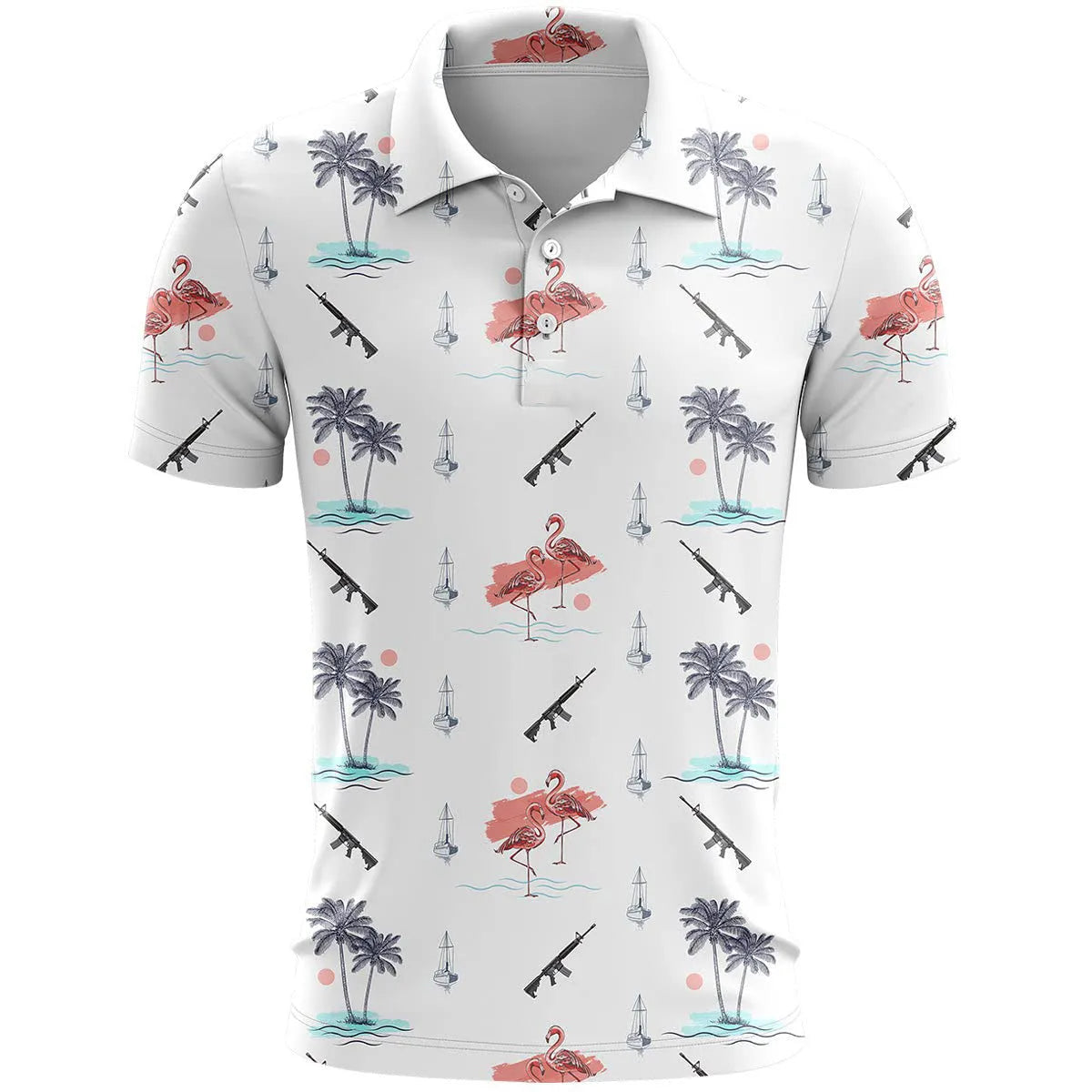 3D printed sports short sleeve shirt in polyester bird eye cloth with loose fit design