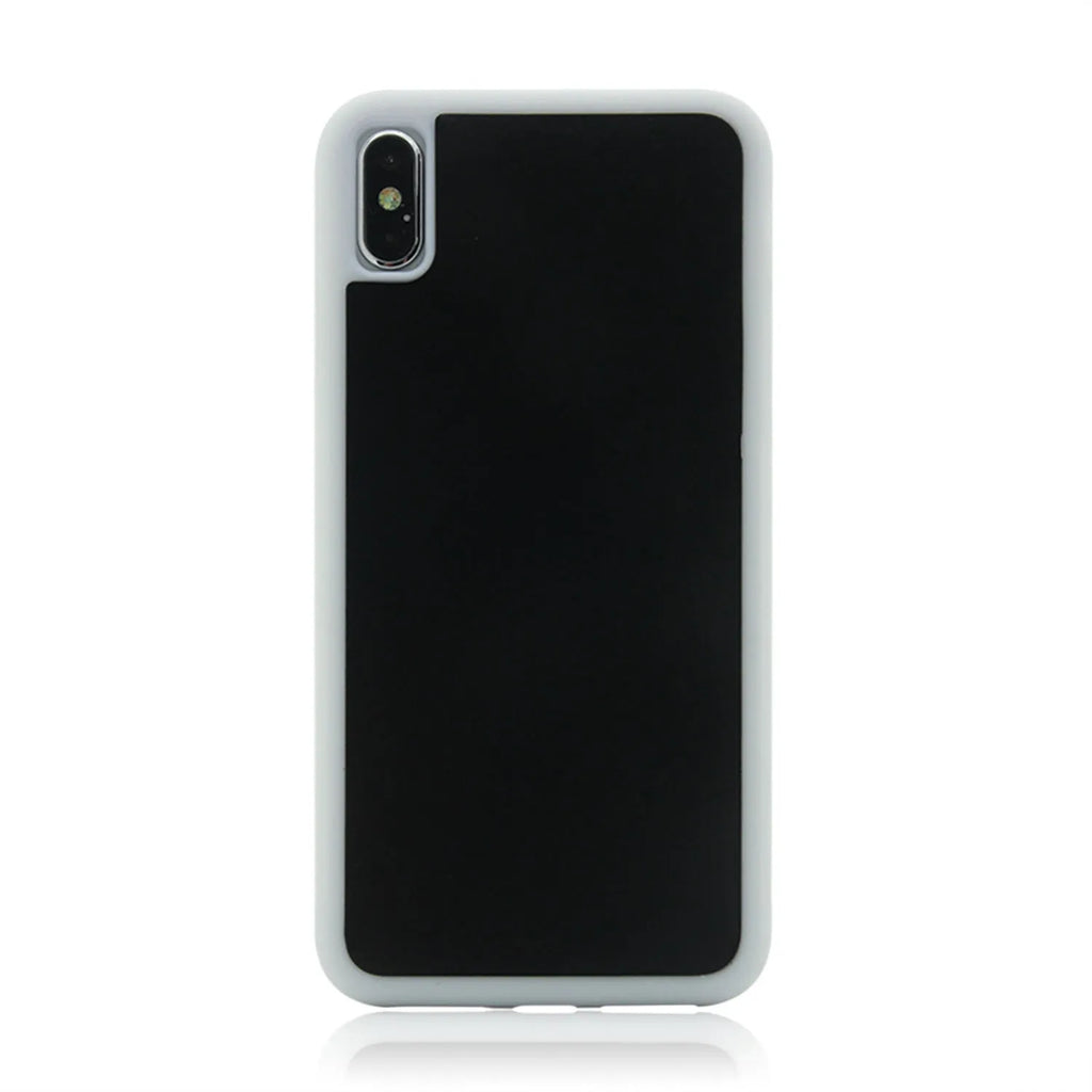 Anti-gravity nano material phone case in black with mirror finish for iPhone 14 Pro