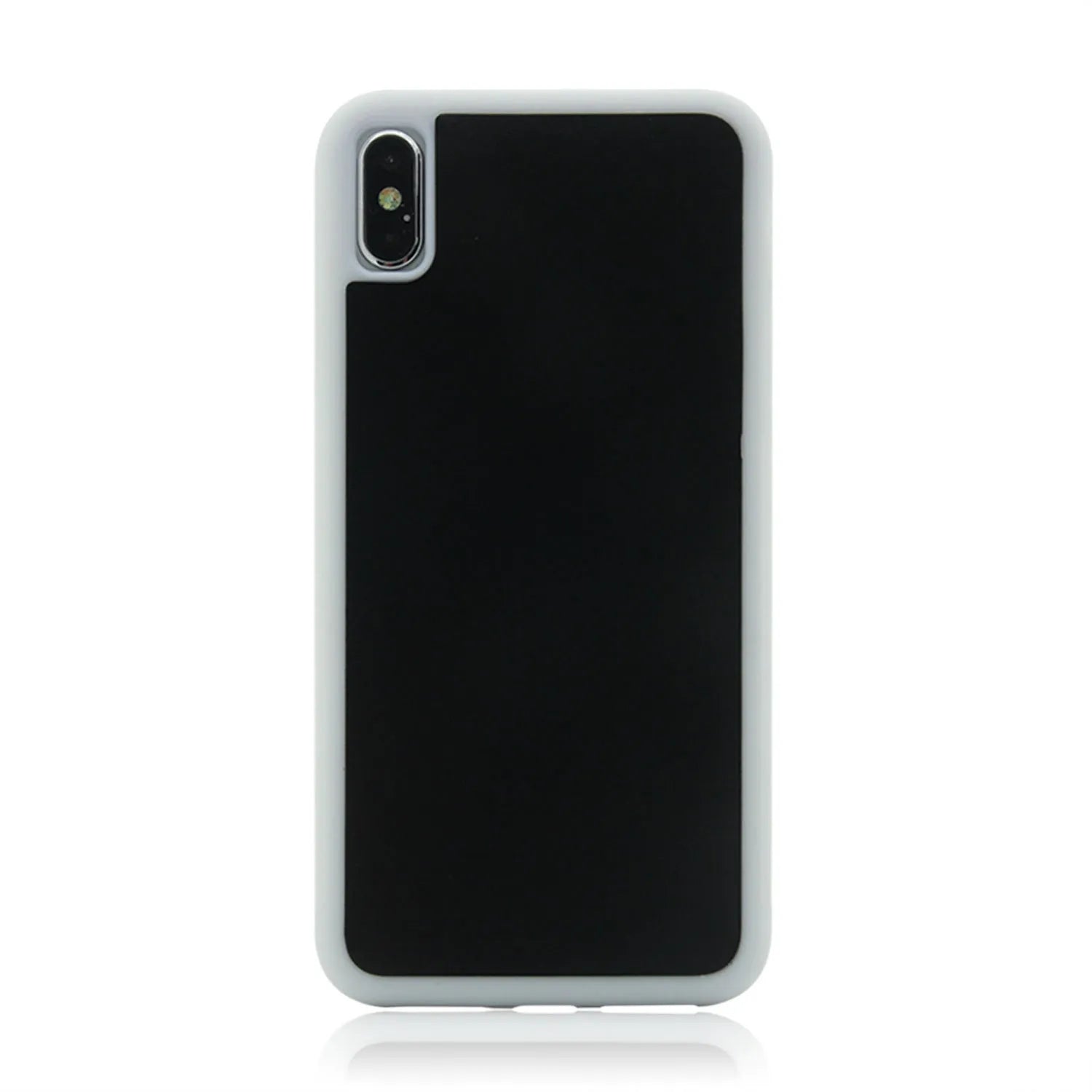 Anti-gravity nano material phone case in black with mirror finish for iPhone 14 Pro