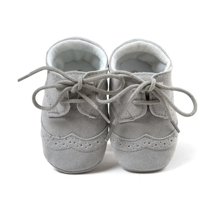 Men's vintage style soft-soled baby shoes in breathable synthetic leather
