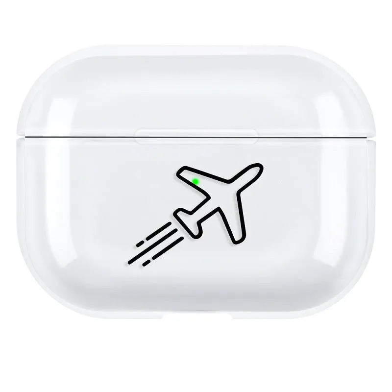 Simple solid colour PC plastic protective shell cover for AirPods Pro 3 case