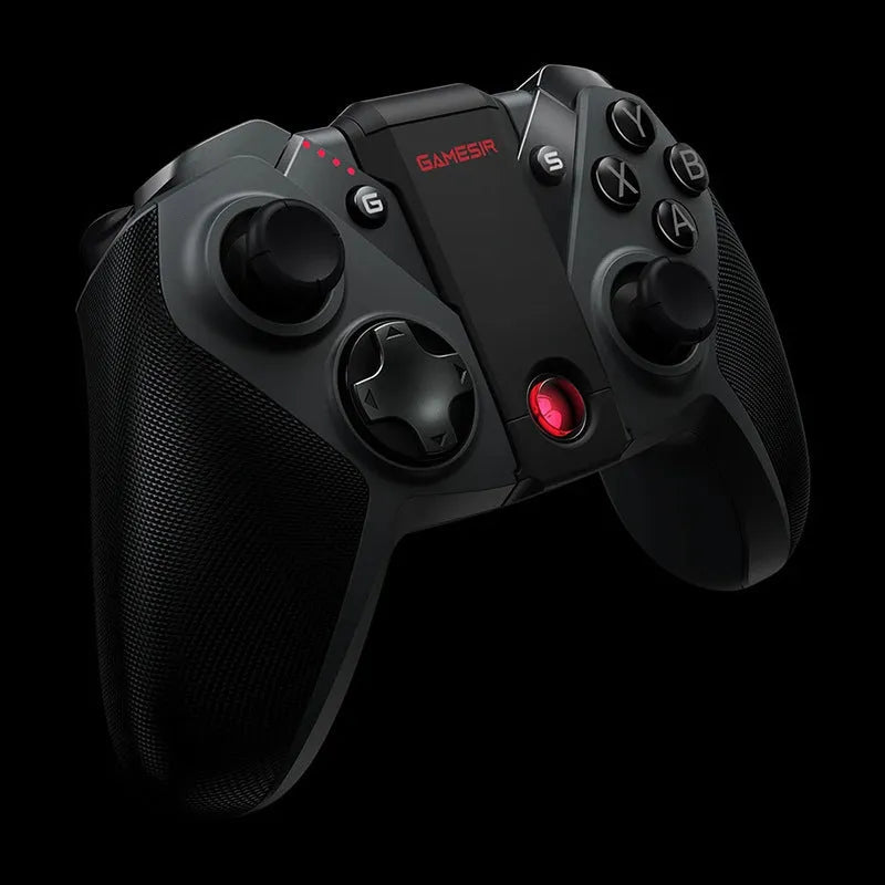 Black Gaishi chicken-handle USB Type-C gaming controller with analogue sticks and vibration function.