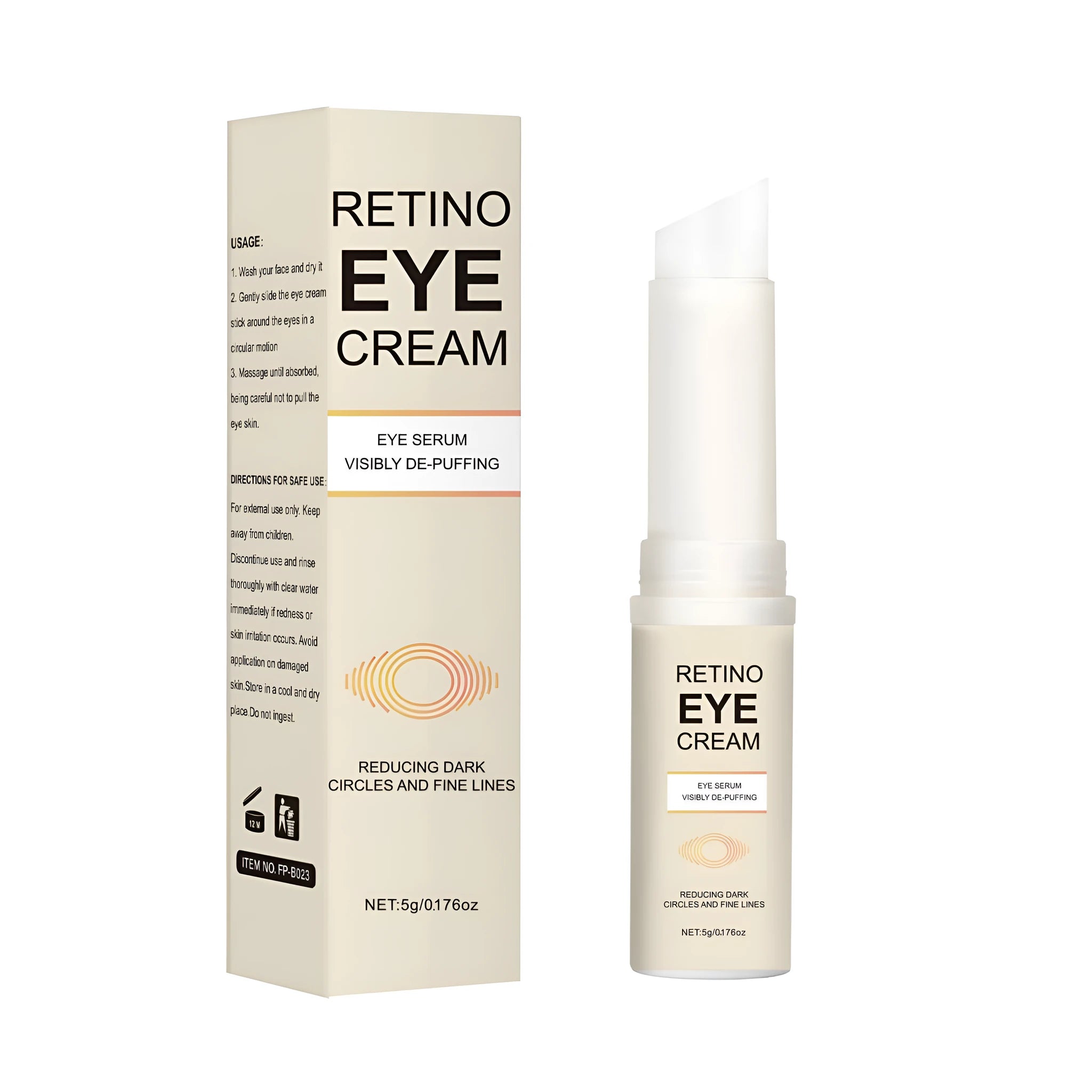 5g pot of moisturising eye cream for dark circles and dry skin.