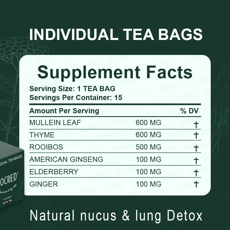 Box of Home Sugar Free Hairy Flower Tea Bags 15 packs 100g
