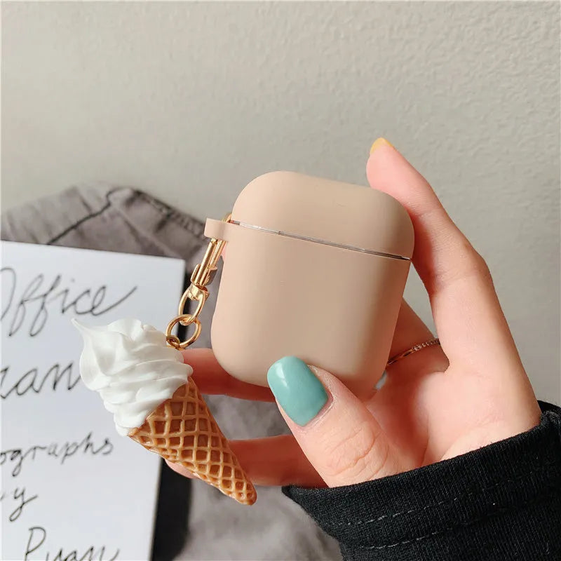 Silicone protector case for Apple AirPods 2 wireless headphones in assorted colours