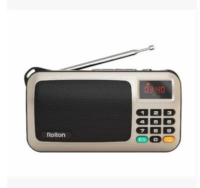 Rolton W405 portable FM radio speaker with MP3 player in compact design