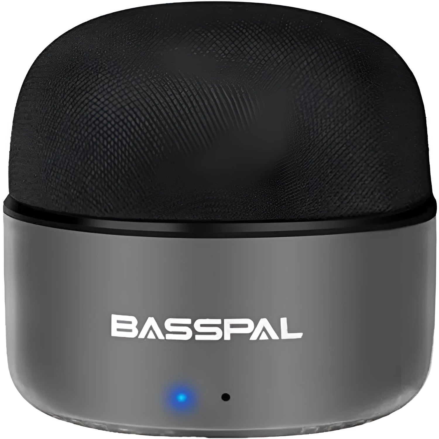Black waterproof mini portable Bluetooth speaker with radio function and call capability