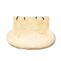 Thickened cloth vehicle pet mat shown on a car seat in beige and dark grey colour options.