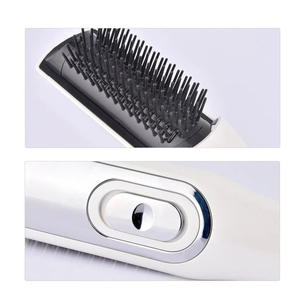 Electric head massage comb with infrared and vibration for hair growth, 22.5 cm long, battery-powered