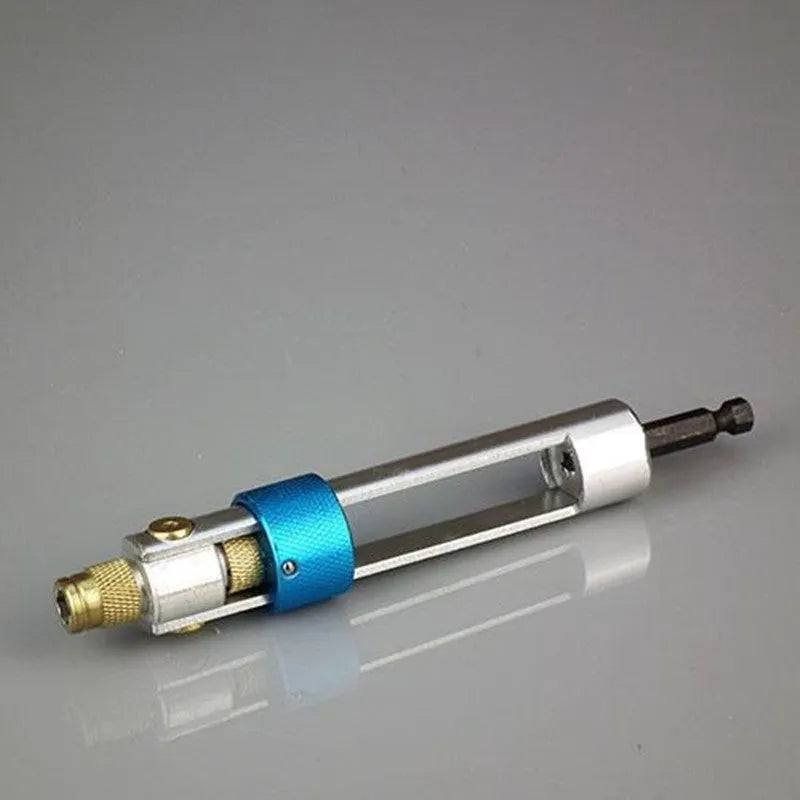 Half Time Drill driver with swivel head and set of Phillips, flathead, and countersink bits for power drills