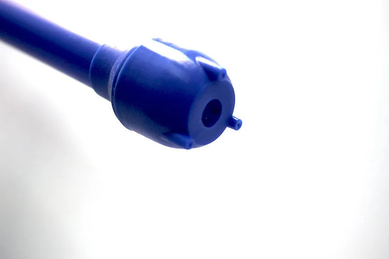 Blue manual hand pump for siphoning fuel and water