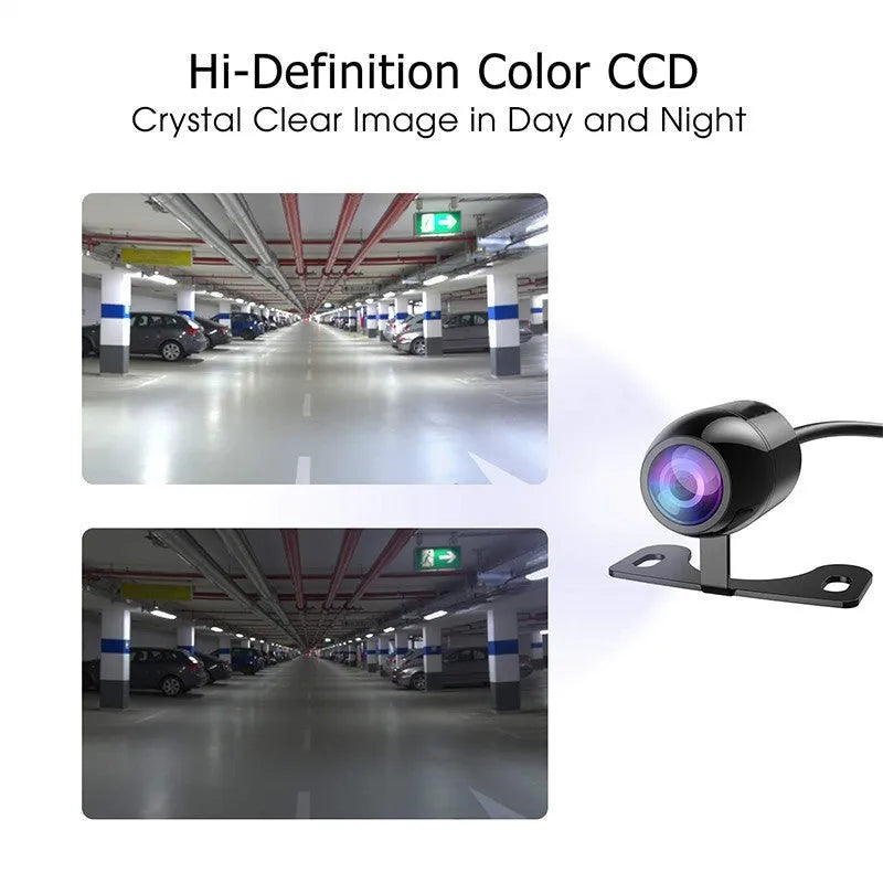 Small butterfly reversing camera in black with HD glass lens for car rear view
