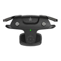 Black F5 mobile phone game controller showing joystick and buttons.